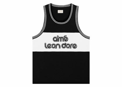 Aime Leon Dore Knit Basketball Jersey Black
