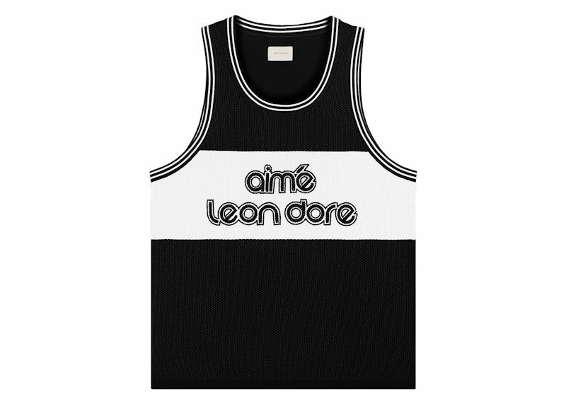 Aime Leon Dore Knit Basketball Jersey Black