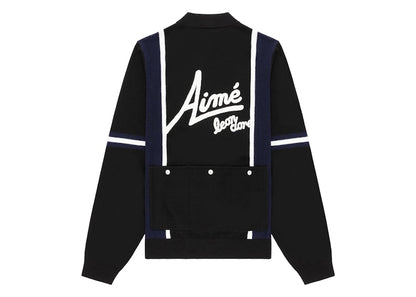 Aime Leon Dore Knit Long-Sleeve Cycling Jersey Jet Black