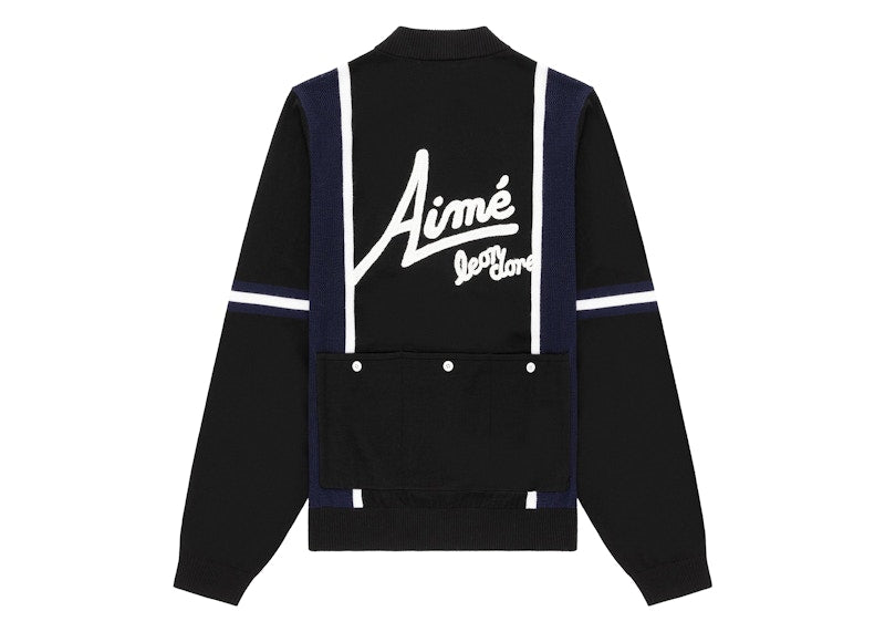 Aime Leon Dore Knit Long-Sleeve Cycling Jersey Jet Black