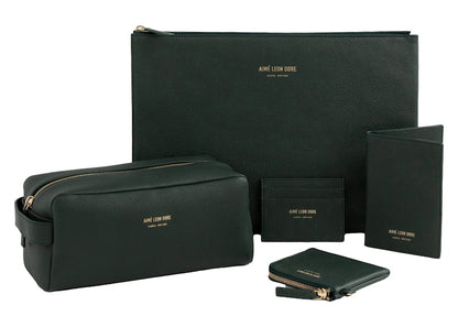 Aime Leon Dore Leather Passport Holder Green
