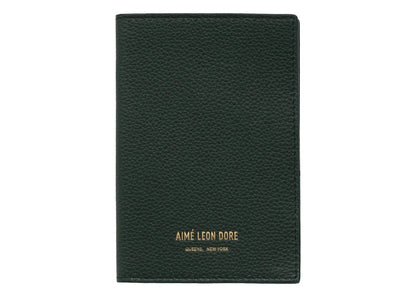 Aime Leon Dore Leather Passport Holder Green