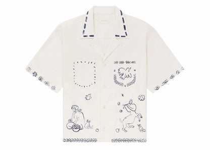 Aime Leon Dore Lesvos Cropped Camp Shirt Cream