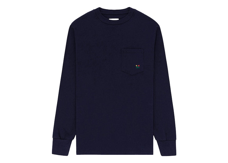 Aime Leon Dore Long-Sleeve Crest Pocket Tee Evening Blue