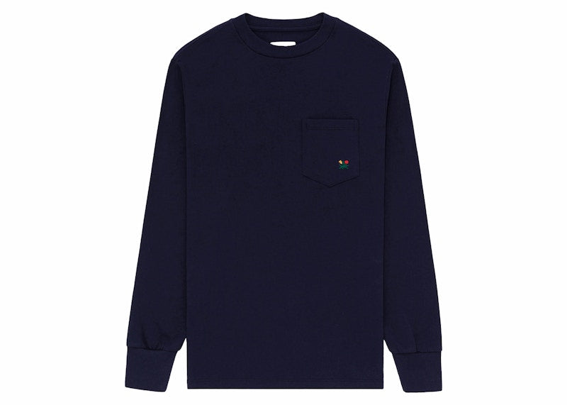 Aime Leon Dore Long-Sleeve Crest Pocket Tee Navy