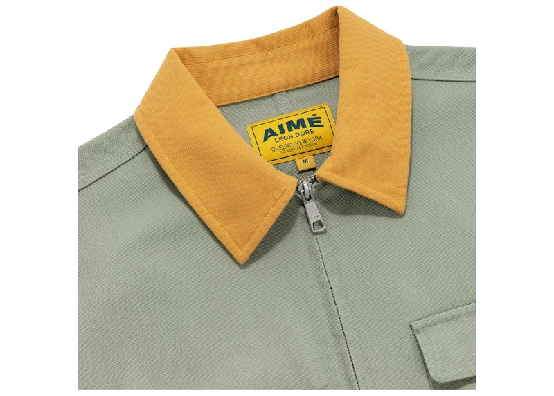 Aime Leon Dore Mechanic Jacket Green