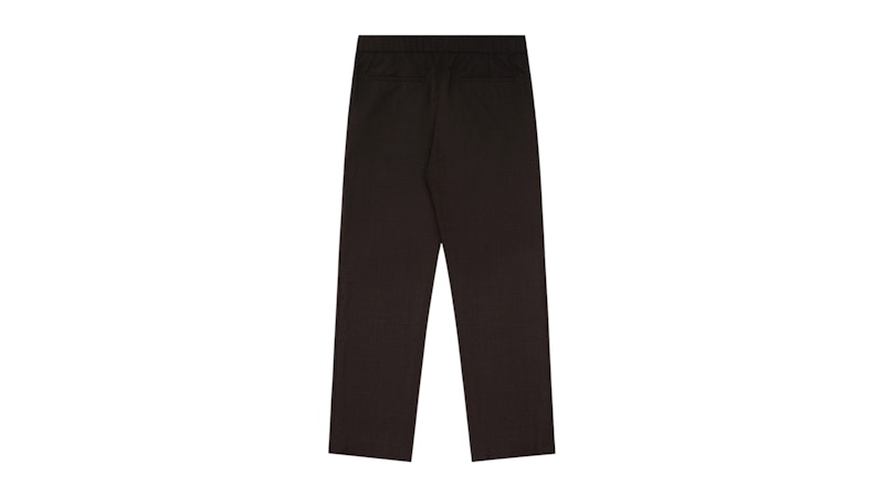 Aime Leon Dore Melange Wool Elasticated Waist Suit Trouser Brown