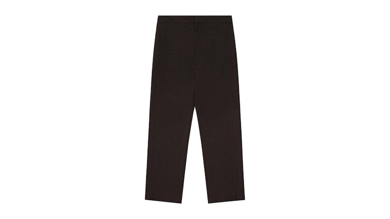 Aime Leon Dore Melange Wool Elasticated Waist Suit Trouser Brown