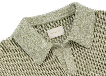 Aime Leon Dore Mesh Knit Polo (SS23) Green