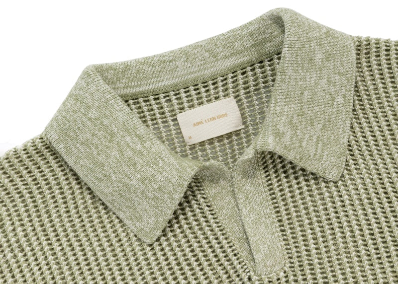 Aime Leon Dore Mesh Knit Polo (SS23) Green