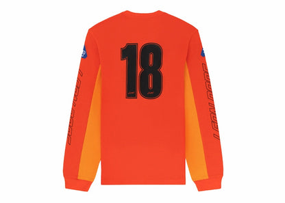 Aime Leon Dore Mesh Moto Long-Sleeve Tee Orange
