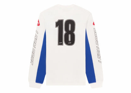 Aime Leon Dore Mesh Moto Long-Sleeve Tee White