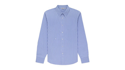 Aime Leon Dore Monogram Yarn Dyed Stripe Shirt Blue/White