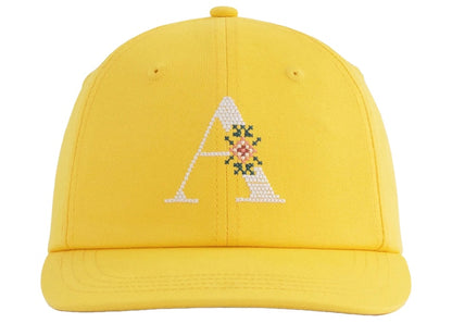 Aime Leon Dore Needlepoint 'A' Hat Yellow