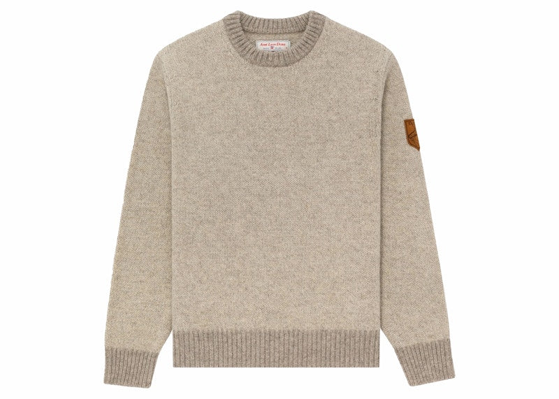 Aime Leon Dore New Balance Marled Crewneck Sweater Oatmeal
