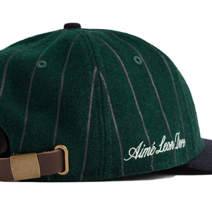 Aime Leon Dore New Era Wool Pinstripe Yankee Hat Green/Navy