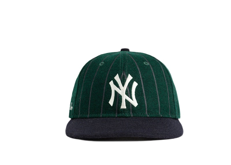 Aime Leon Dore New Era Wool Pinstripe Yankee Hat Green/Navy