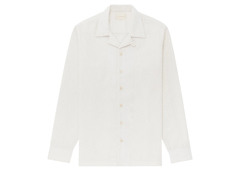 Aime Leon Dore Nubby Camp Collar Shirt White