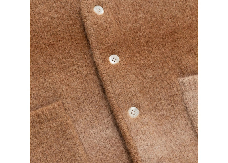 Aime Leon Dore Ombré Mohair Cardigan Brown