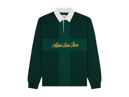 Aime Leon Dore Paneled Sail Rugby Shirt Pine Grove