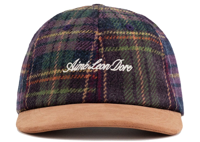 Aime Leon Dore Plaid Wool Hat Purple