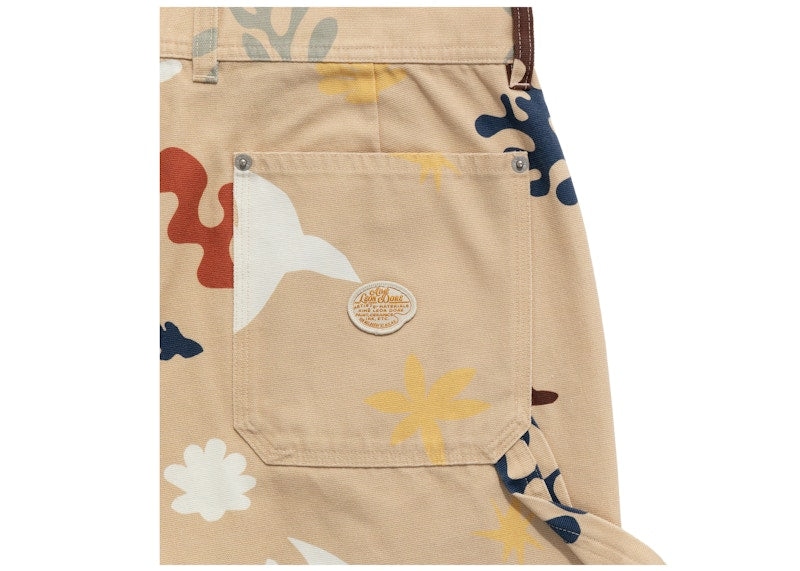 Aime Leon Dore Printed Cutout Workwear Pant Tan