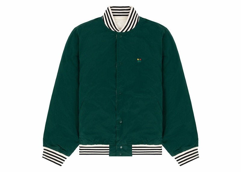 Aime Leon Dore Reversible Varsity Jacket Cream/Green