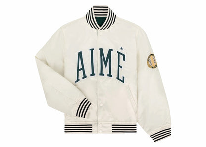 Aime Leon Dore Reversible Varsity Jacket Cream/Green
