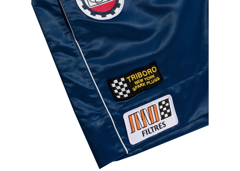 Aime Leon Dore Satin Pit Crew Short Navy