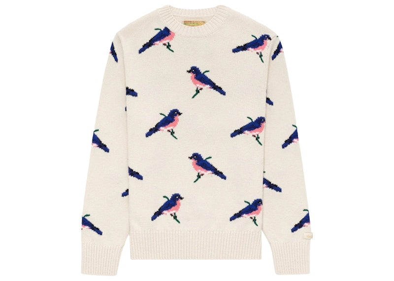 Aime Leon Dore State Bird Crewneck Sweater Cream