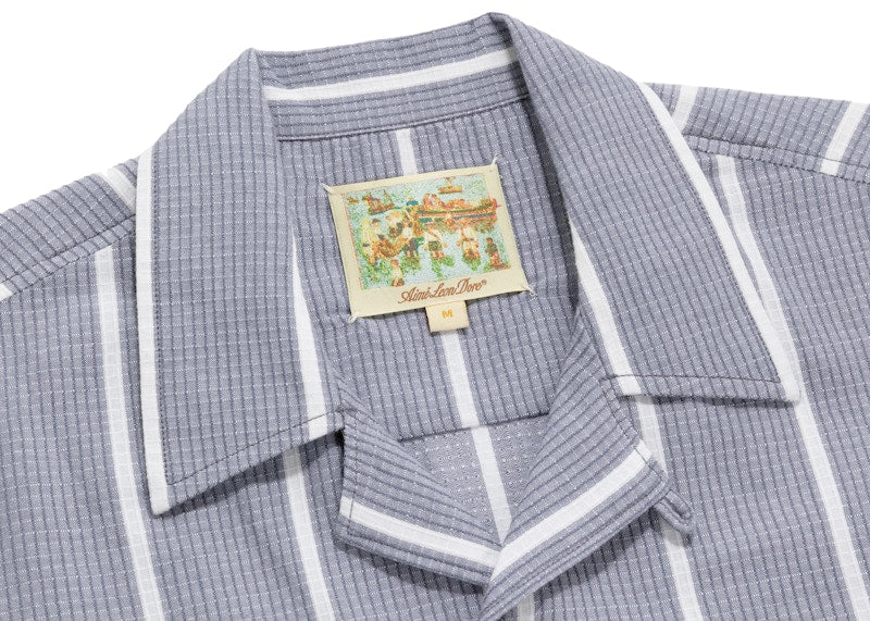 Aime Leon Dore Striped Leisure Shirt Faded Blue