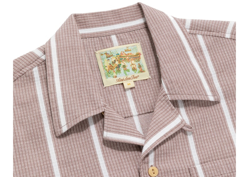 Aime Leon Dore Striped Leisure Shirt Faded Red