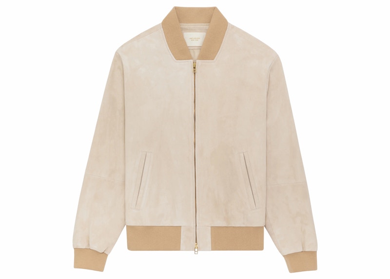 Aime Leon Dore Suede Bomber Jacket Tan
