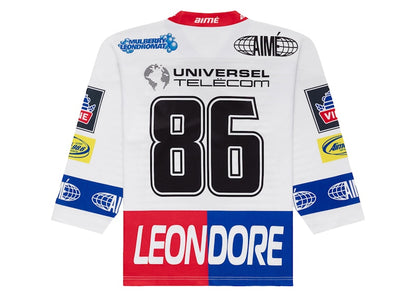 Aime Leon Dore Team Hockey Jersey White