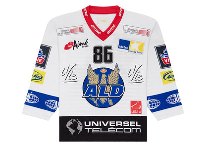 Aime Leon Dore Team Hockey Jersey White