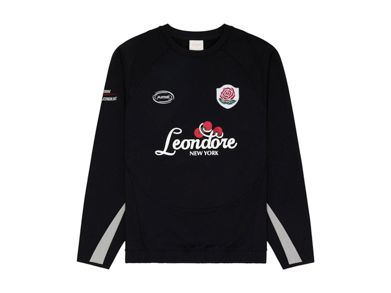 Aime Leon Dore Team Leon Performance Crewneck Sweatshirt Jet Black