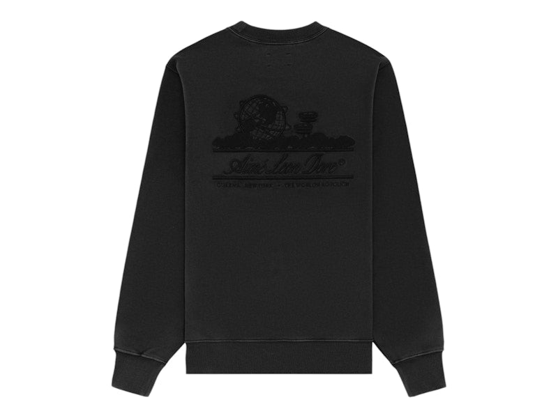 Aime Leon Dore Tonal Unisphere Crewneck Sweatshirt Black