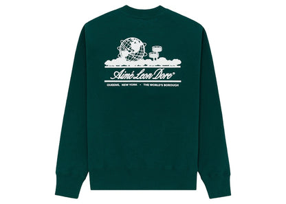 Aime Leon Dore Unisphere Crewneck Sweatshirt Green