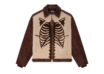 Aime Leon Dore Vanson Pony Hair Bones Jacket Brown