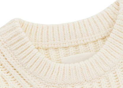 Aime Leon Dore Waffle Knit Sweater Cream