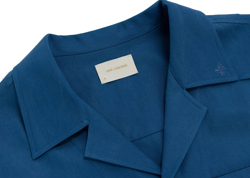 Aime Leon Dore Washed Leisure Shirt Blue