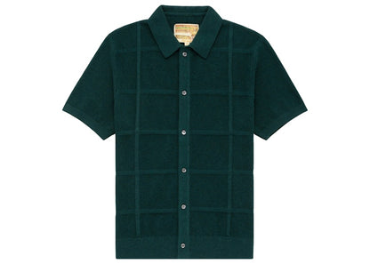 Aime Leon Dore Windowpane Cardigan Green