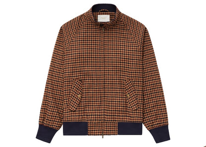 Aime Leon Dore Wool Harrington Jacket Brown Gingham