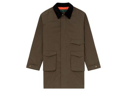 Aime Leon Dore Woolrich Waxed Topcoat Green