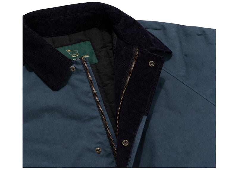 Aime Leon Dore Woolrich Waxed Topcoat Navy