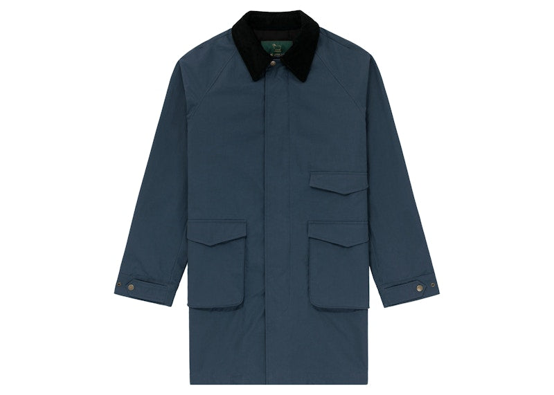 Aime Leon Dore Woolrich Waxed Topcoat Navy