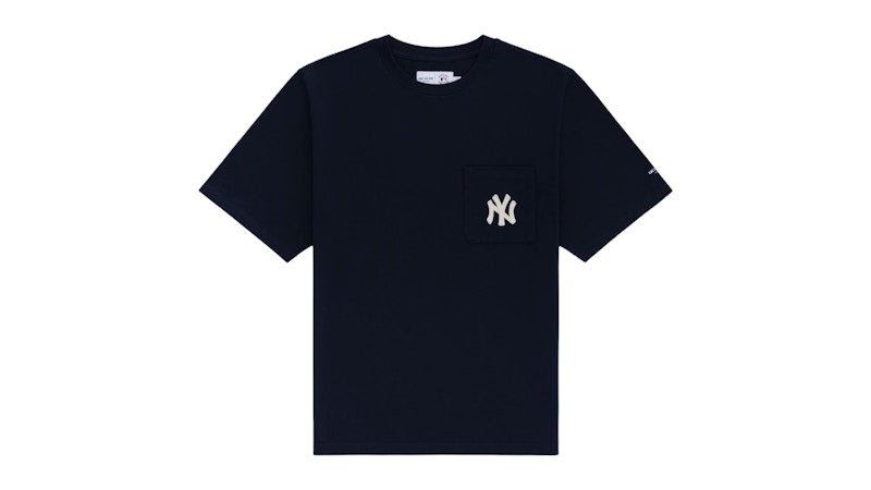 Aime Leon Dore Yankees Chainstitch Pocket Tee Navy