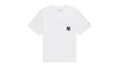 Aime Leon Dore Yankees Chainstitch Pocket Tee White