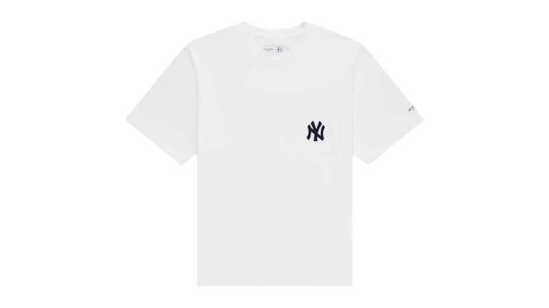 Aime Leon Dore Yankees Chainstitch Pocket Tee White