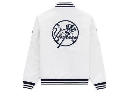 Aime Leon Dore Yankees Satin Stadium Jacket Cream